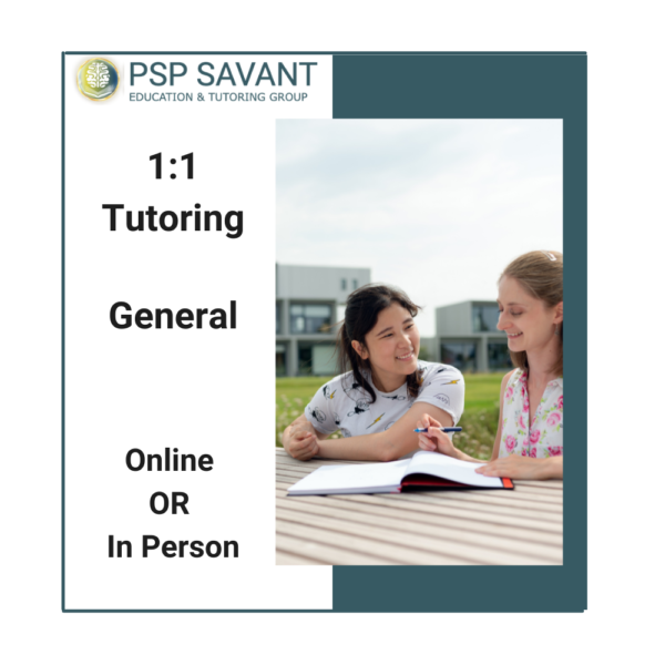 1: 1 Tutoring - General