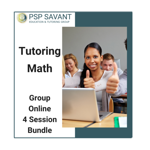 Tutoring : Math - Group - 4 session Bundle